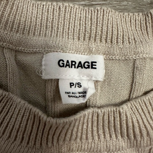 Women's Beige Ribbed Top - Picture 2 of 2